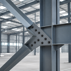 Sistema de conexi&oacute;n de estructura de acero personalizado para edificios industriales