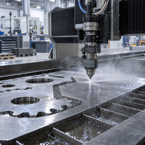 Perkhidmatan Memotong Waterjet Ketepatan Tinggi untuk Fabrikasi Logam